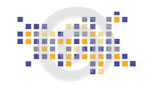 Pixelated Abstract Grid Pattern: Digital Mosaic Design, vector design Generative AI