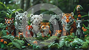 Pixelated Animal Collection for a Virtual Zoo