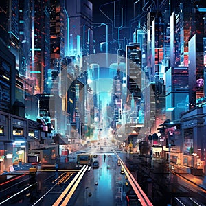 Pixelated Frontiers: The Digital Metropolis