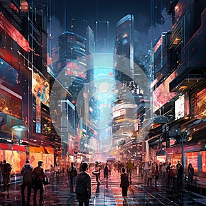 Pixelated Frontiers: The Digital Metropolis