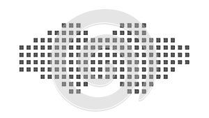 Pixelated Grid Pattern, Digital Texture and Abstract Design, vector design Generative AI
