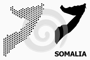 Pixelated Mosaic Map of Somalia