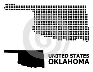Pixelated Pattern Map of Oklahoma State