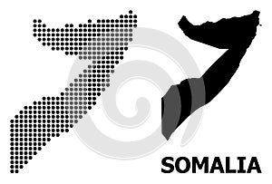 Pixelated Pattern Map of Somalia
