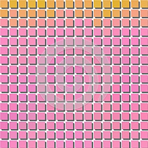 Pixelization cubes pink abstract background
