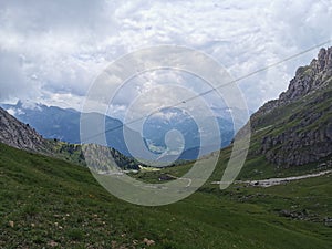 Piz BoÐµ - the highest peak in the Sella mountain range, in the Dolomites, Italy