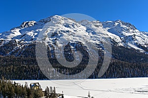 Piz Rosatsch massif, St.Moritz, Engadin Valley, Grisons, Switzerland