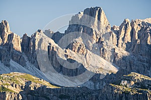 Piza de Medo Punta di mezzo peak in Italian Dolomites photo