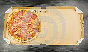 Pizza in a box.