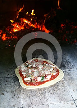 Pizza in Brick Oven (Horno) photo