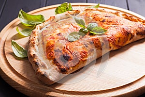 Pizza calzone photo