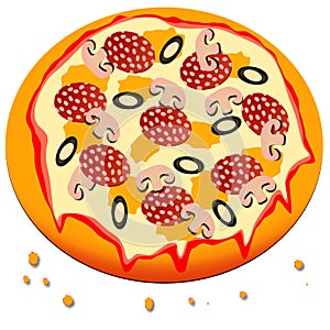 Pizza cartoon