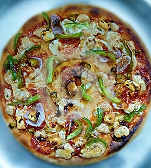 Pizza cheeze capsicum