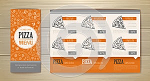 Pizza concept design. Corporate identity. Document template