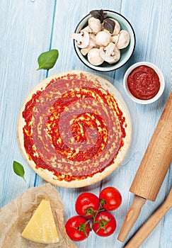 Pizza cooking ingredients