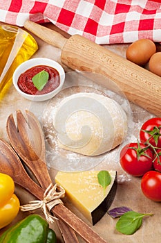 Pizza cooking ingredients