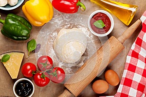 Pizza cooking ingredients