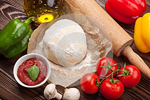 Pizza cooking ingredients