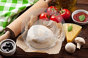 Pizza cooking ingredients