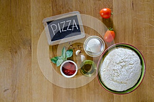 Pizza cooking ingredients