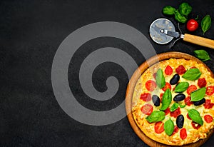 Pizza on Copy Space