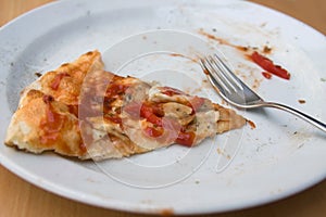 Pizza cut photo