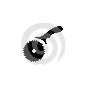 Pizza cutter vector icon