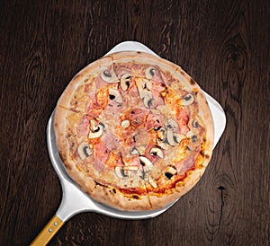 Pizza delivery directly pizza handle