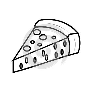 PIZZA Editable and Resizeable Vector Icon photo