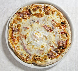 Pizza with egg