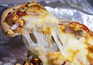 Pizza ham cheese recipe