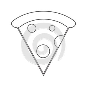 pizza icon. Element of cyber security for mobile concept and web apps icon. Thin line icon for website design and development, app