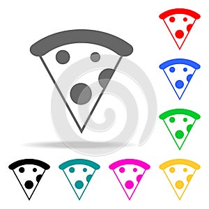 pizza icon. Elements in multi colored icons for mobile concept and web apps. Icons for website design and development, app develop