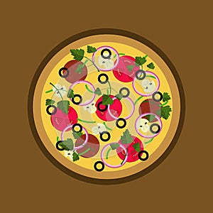 Pizza illustration