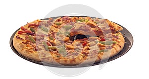 Pizza isolated on white