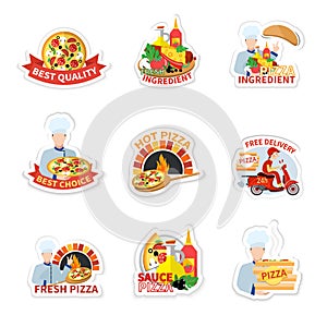 Pizza Label Set