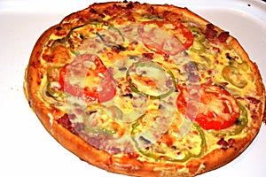 Pizza made with natural ingredients, a culinary wonder.