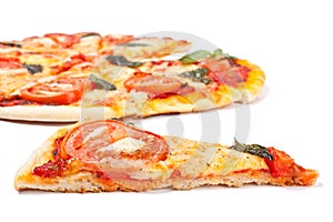 Pizza margharita slice