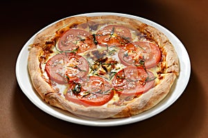 Pizza Margherita pie San Marzano tomato