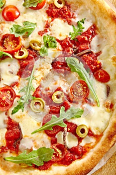 Pizza Marinara with Anchovy