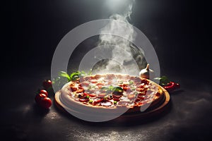 Pizza meal dinner food italiy photo