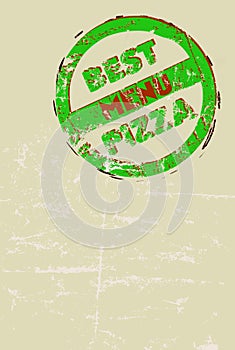 Pizza menu template