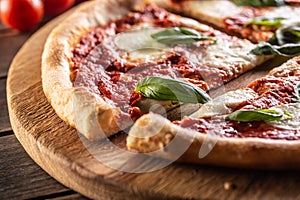 Pizza Napoletana - Napoli tomato sauce mozzarella and basil
