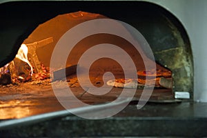 Pizza oven burning