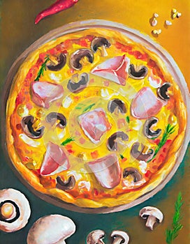 Pizza painting