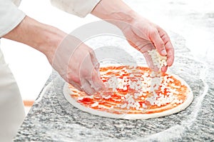 Pizza preparartion