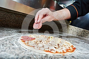 Pizza preparartion