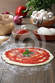Pizza preparation