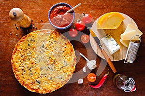 Pizza quattro formaggi