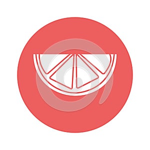 Pizza slice Line Vector Icon which can easily modify